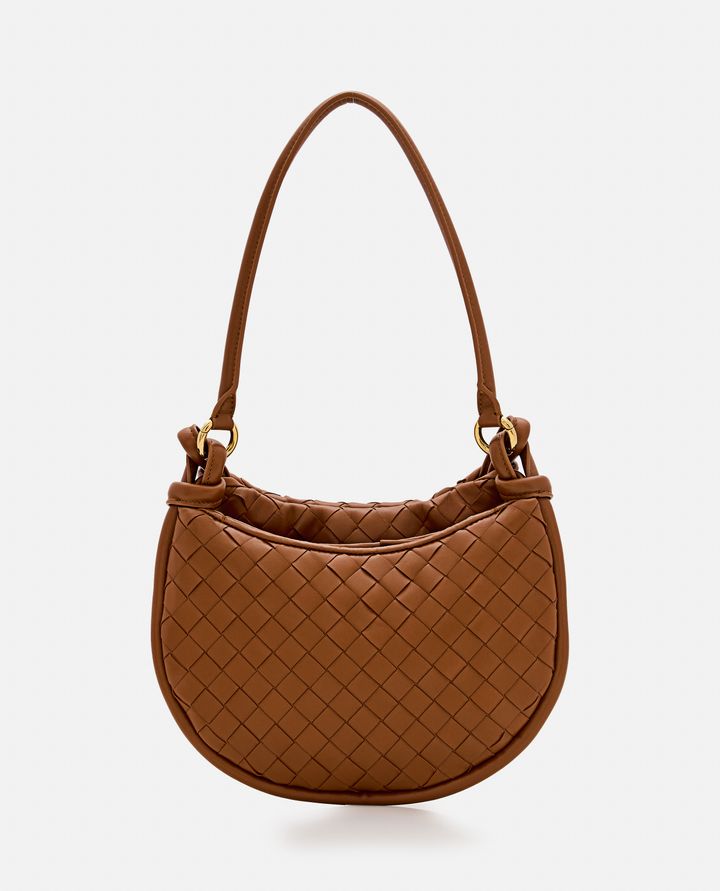 Bottega Veneta - SMALL GEMELLI LEATHER SHOULDER BAG_4