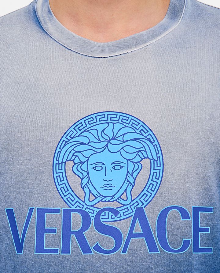 Versace - MEDUSA T-SHIRT JERSEY FABRIC DEGRADE OVERDYE_4