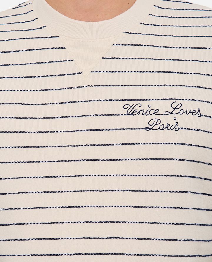 Golden Goose - STRIPED COTTON CREWNECK SWEATSHIRT_4