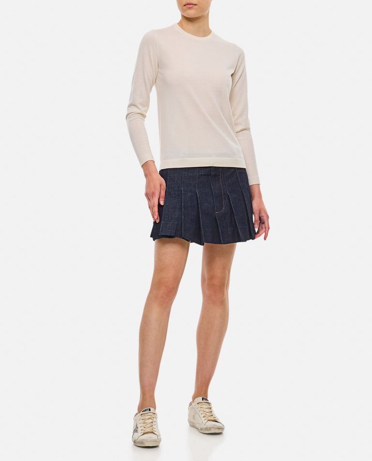 Shop Ralph Lauren Cashmere Jersey Pullover In White