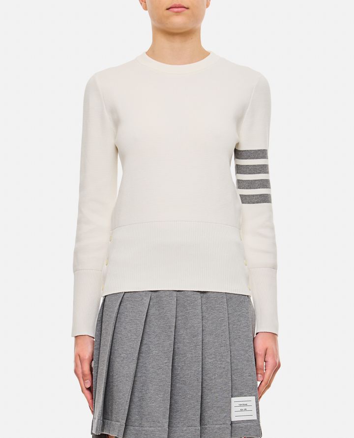 Thom Browne - MILANO STITCH CLASSIC CREW NECK PULLOVER_1