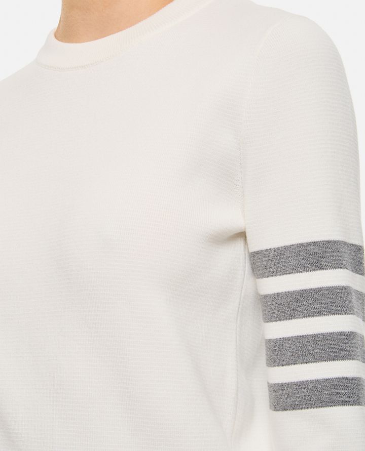 Thom Browne - MILANO STITCH CLASSIC CREW NECK PULLOVER_4