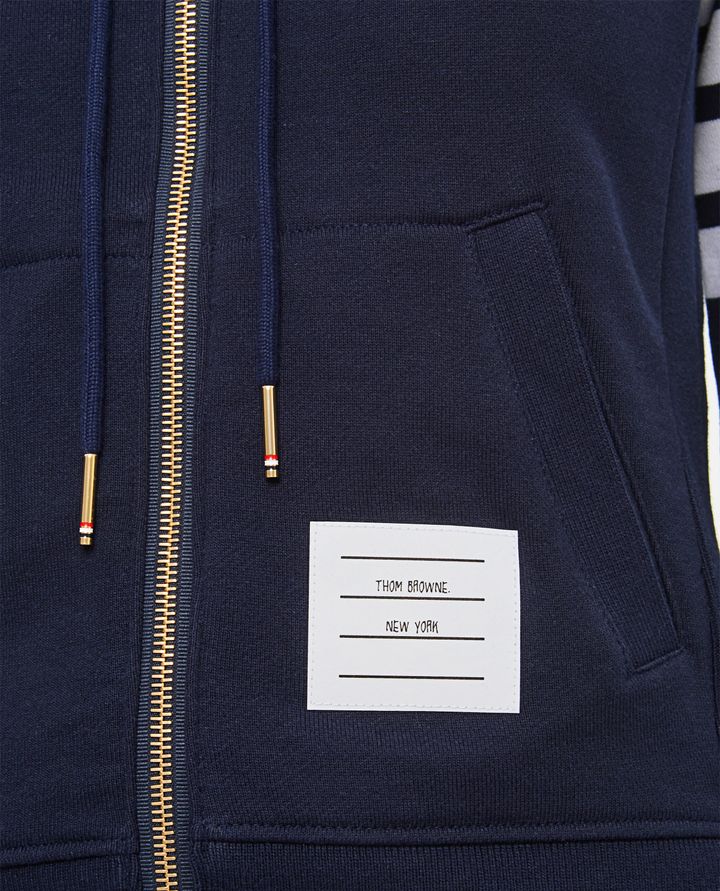 Thom Browne - FRONT ZIPPED HOODIE_4