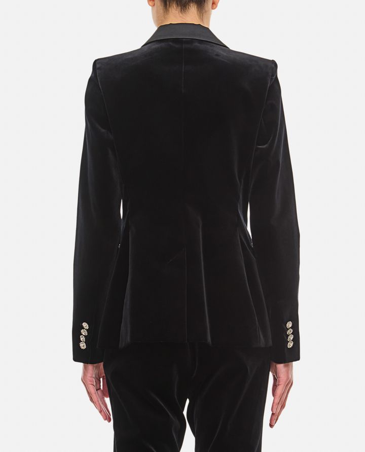 Rabanne - SINGLE BREASTED VELVET JACKET_3