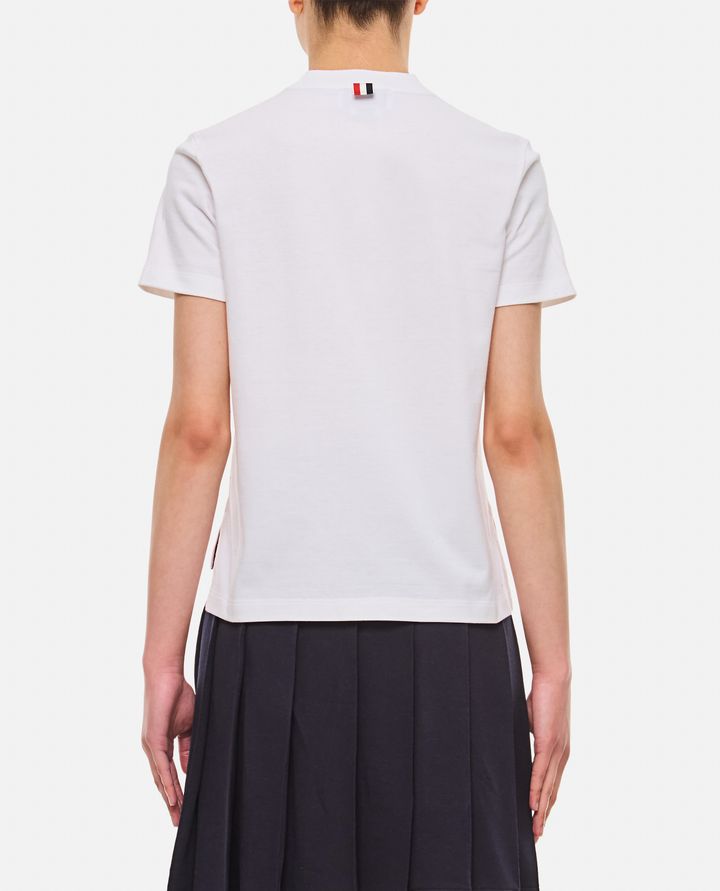 Thom Browne - COTTON T-SHIRT W/ PRINTED DETAIL_3