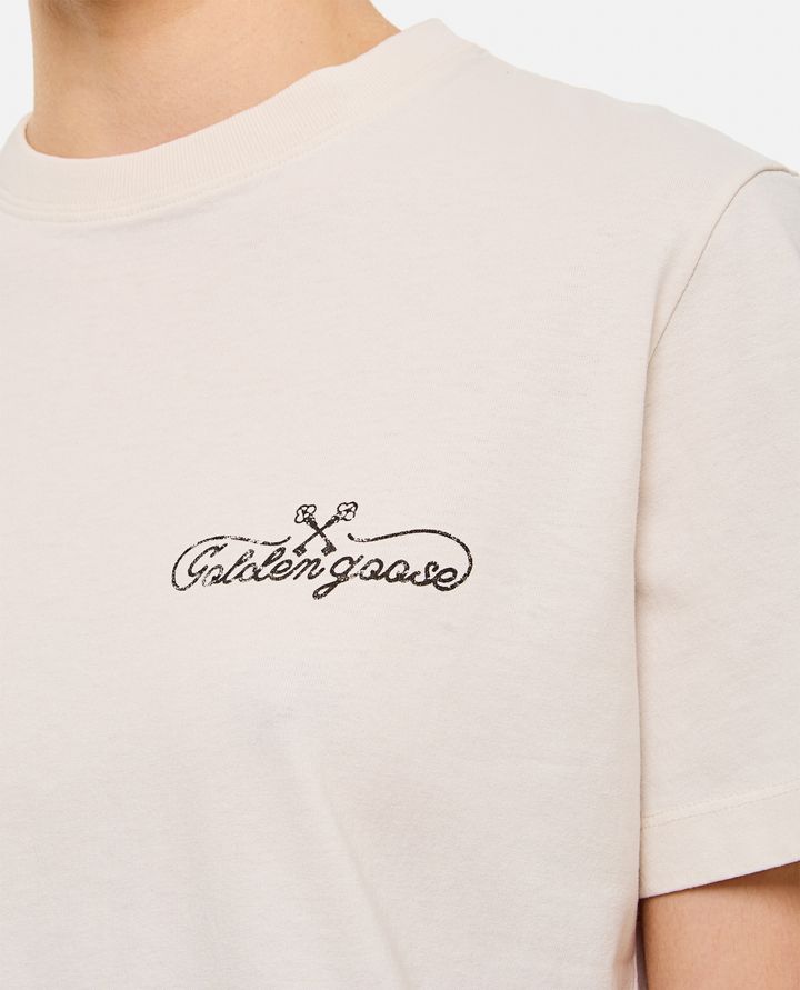 Golden Goose - LOGO COTTON JERSEY T-SHIRT_4