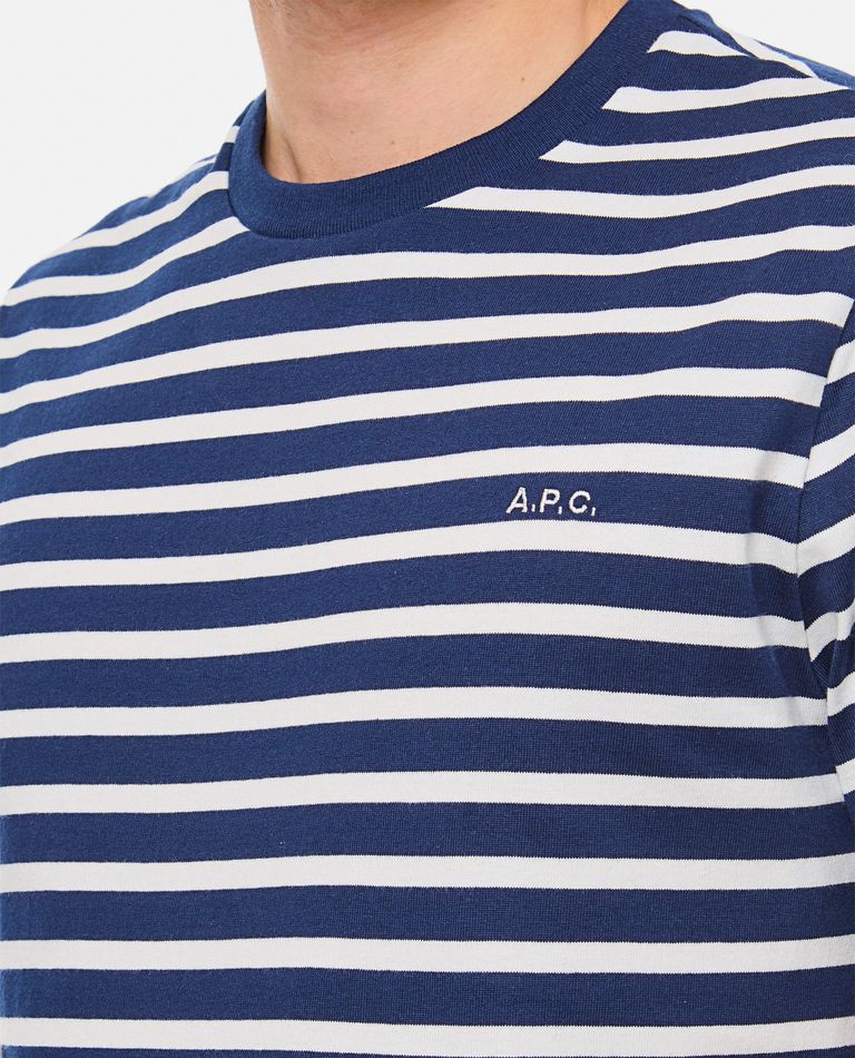 【関税込み】A.P.C. ネイビー Emilien Tシャツ EMILIEN COTTON T-SHIRT for Men - A.P.C. sale | Biffi