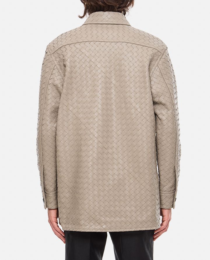 Bottega Veneta - INTRECCIO LEATHER SHIRT_3