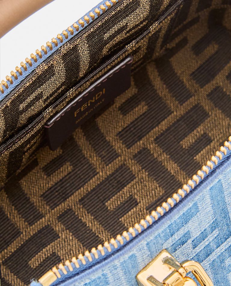 MINI BY THE WAY CANVAS DENIM HANDBAG for Women - Fendi | Biffi