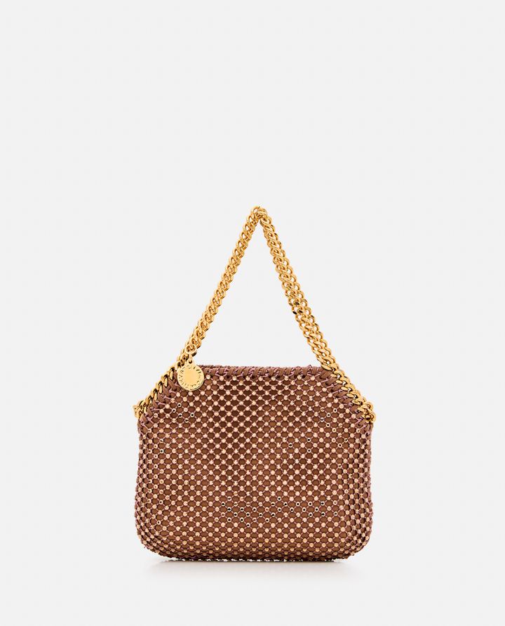 Stella McCartney - MINI BORSA A TRACOLLA IN CRISTALLI E RETE_1