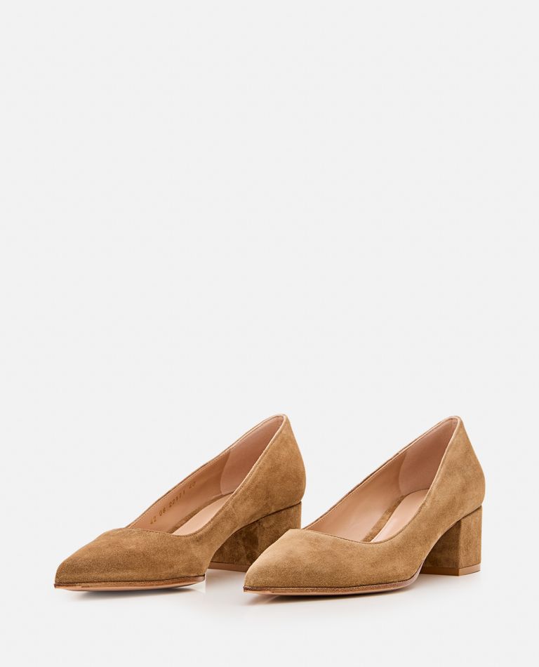 GIANVITO ROSSI 45MM SUEDE PIPER PUMP 