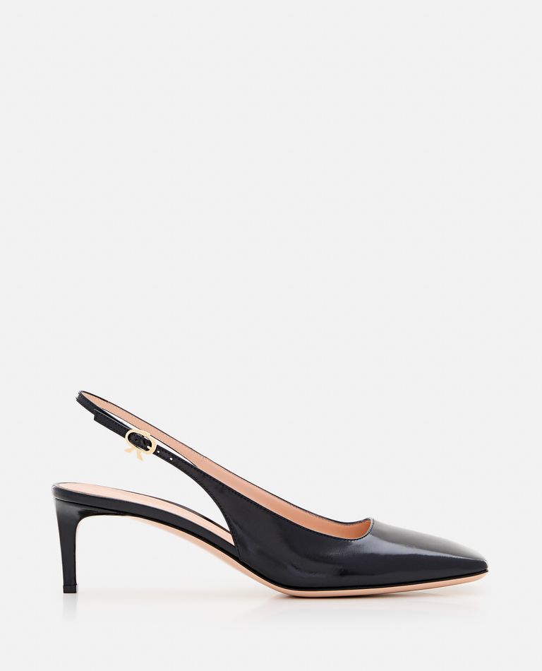 Gianvito Rossi Lindsay Slingback Dã© In Black