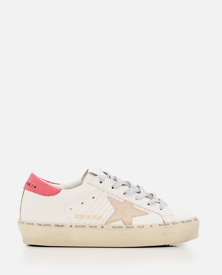 Golden Goose - HI STAR LEATHER SNEAKERS_1