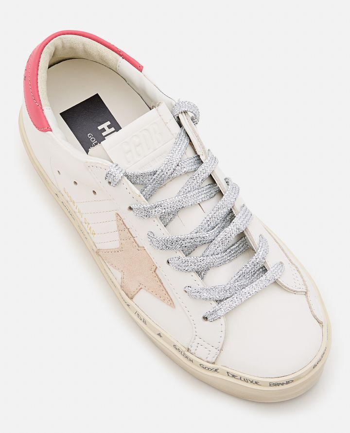 Golden Goose - HI STAR LEATHER SNEAKERS_4