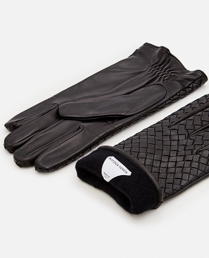 Bottega Veneta - INTRECCIATO LEATHER GLOVES_2