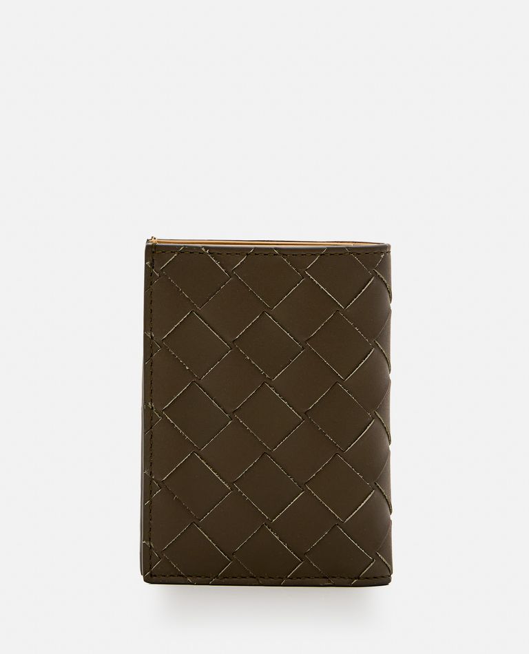 BOTTEGA VENETA INTRECCIATO LEATHER CARD CASE 