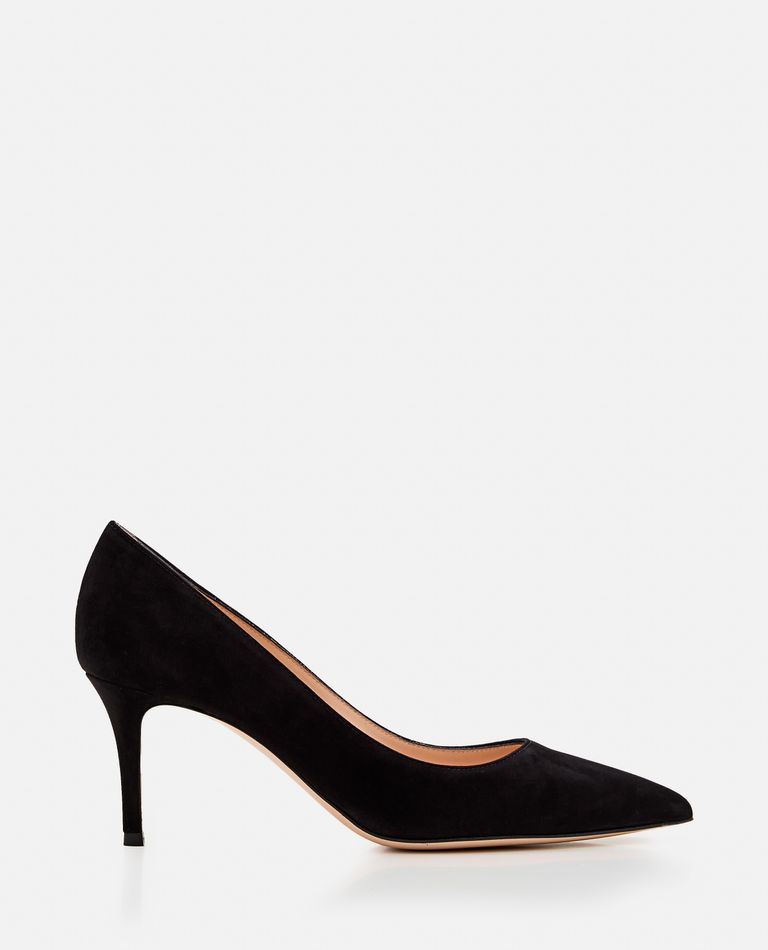 Shop Gianvito Rossi 70mm Gianvito Suede Pump In Black