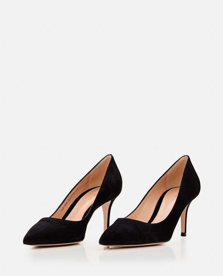 Shop Gianvito Rossi 70mm Gianvito Suede Pump In Black