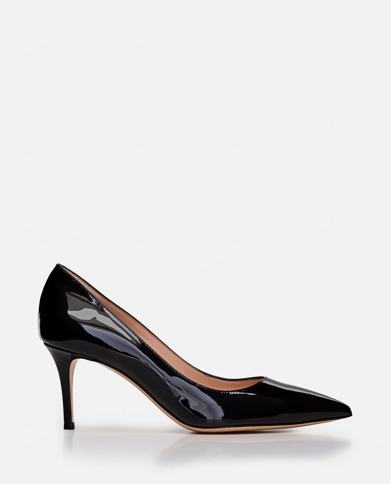 Shop Gianvito Rossi 70mm Gianvito Patent Leather Pump In Black