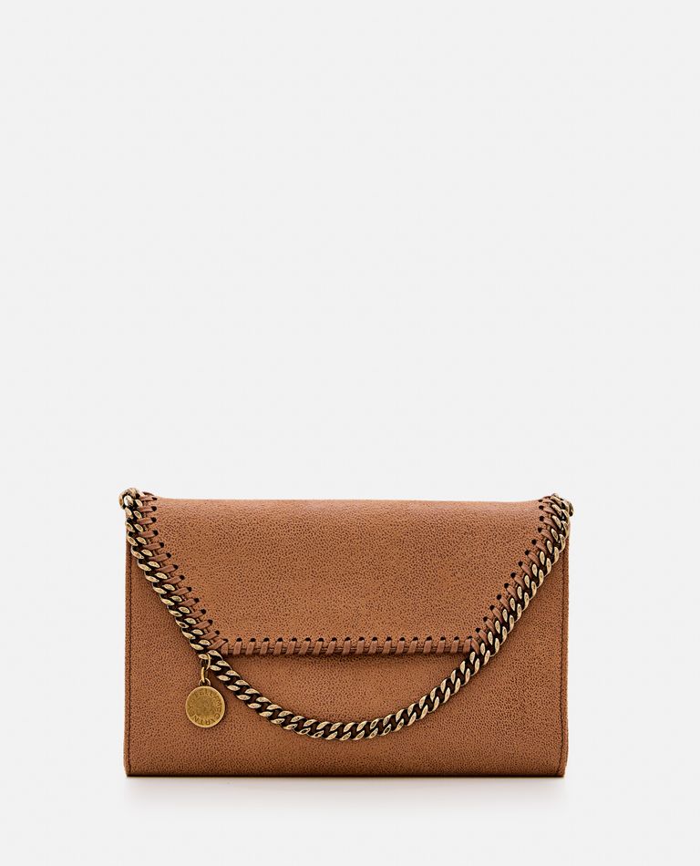 Shop Stella Mccartney Mini Eco Shaggy Deer Crossbody Bag In Brown