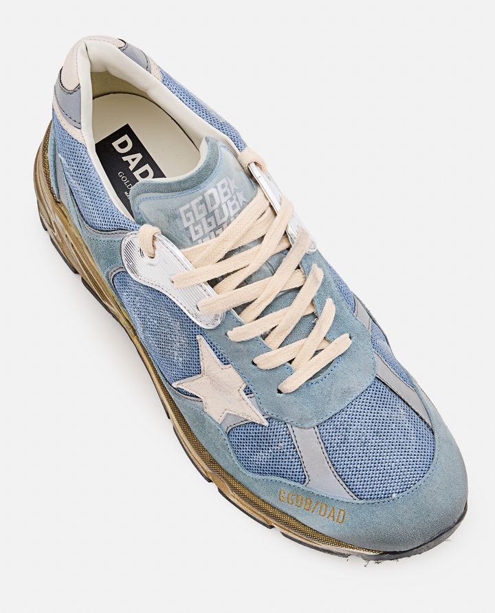 Golden Goose - RUNNING DAD NET AND SUEDE UPPER LEATHER STAR AND HEEL SUEDE SPUR_4