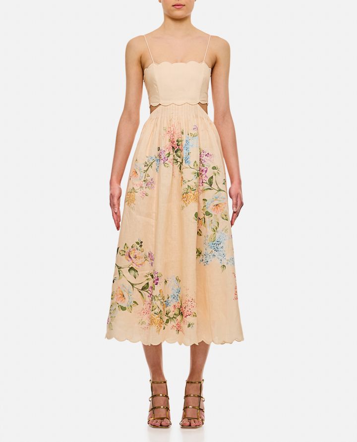 Zimmermann - HALLIDAY SCALLOP MIDI DRESS_1