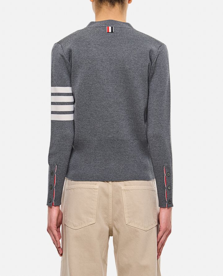 Thom Browne - MILANO CARDIGAN CLASSICO SCOLLO A V_3