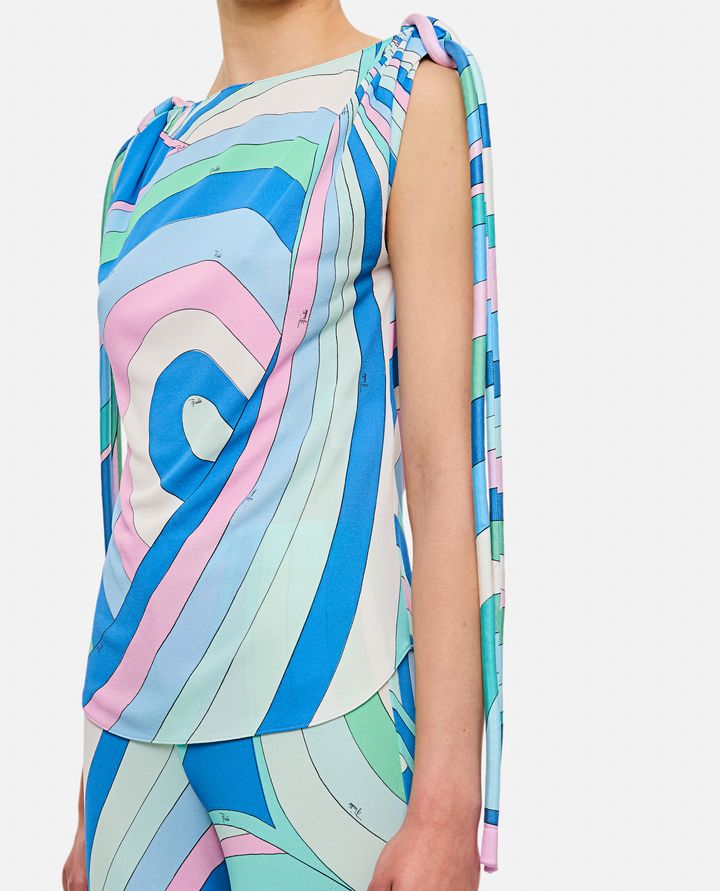 Emilio Pucci - JERSEY AND CREPE SLEEVELESS TOP_4