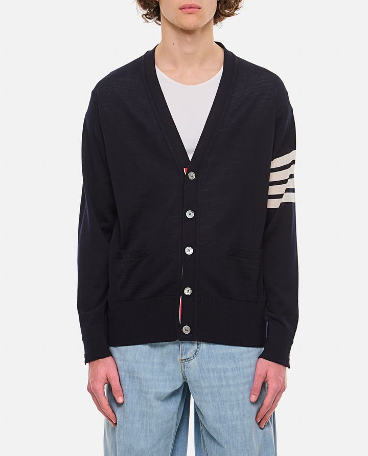 Thom Browne - CLASSIC V NECK CARDIGAN_1