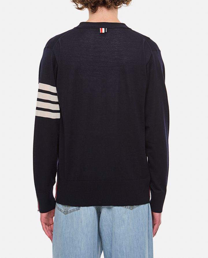 Thom Browne - CLASSIC V NECK CARDIGAN_3