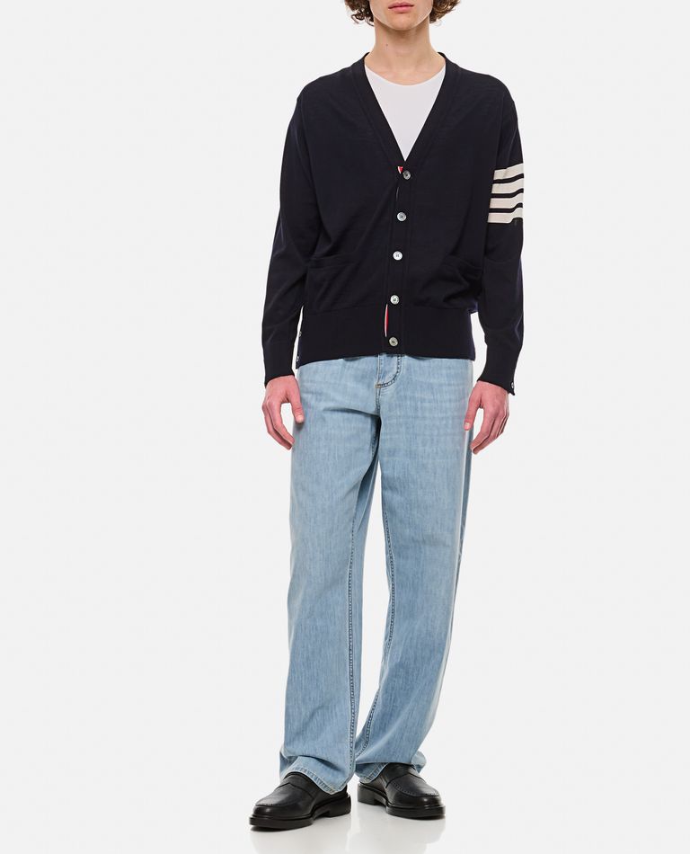 CLASSIC V NECK CARDIGAN for Men - Thom Browne | Biffi
