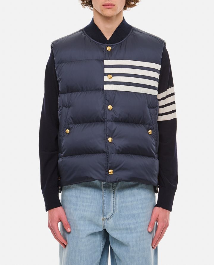 Thom Browne - 4 BAR SNAP FRONT VEST_1