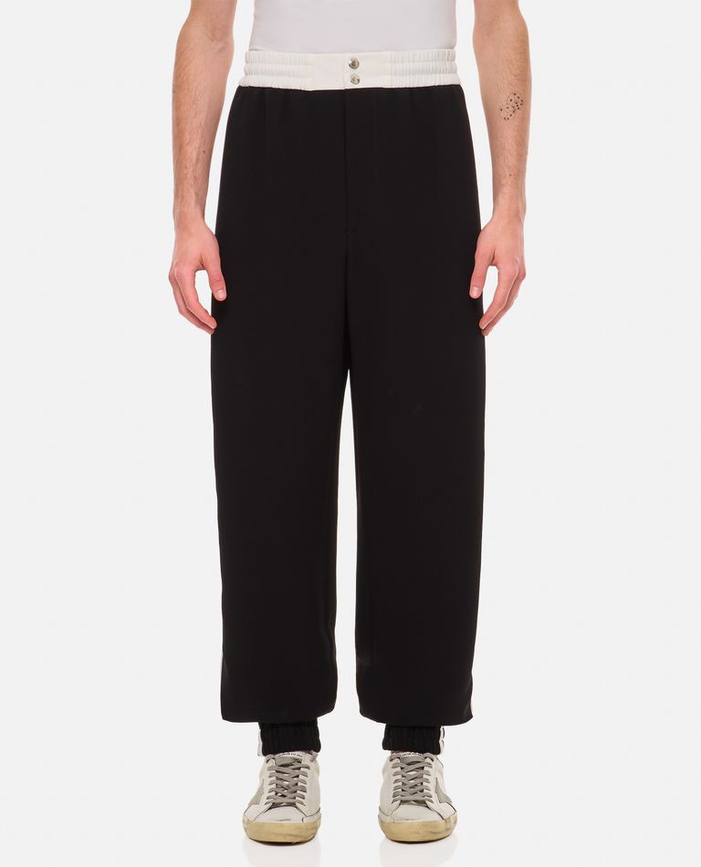 Shop Alexander Mcqueen Cady Trouser In Black