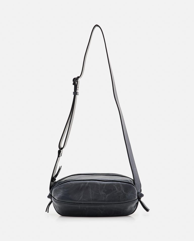 Shop Hereu Boya L Distressed Crossbody Bag In Black