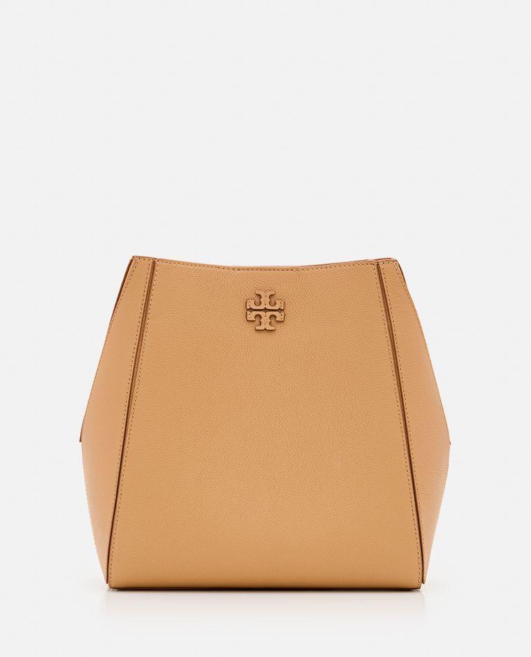 Shop Tory Burch Mcgraw Bucket Bag In Brown