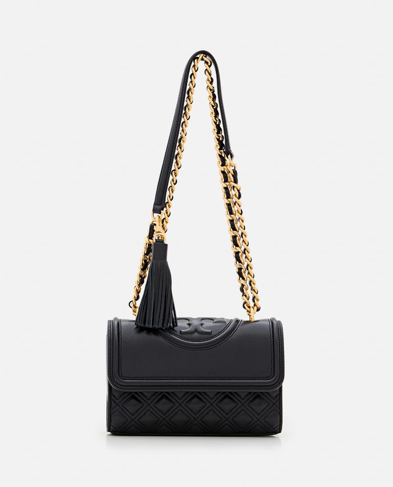 Tory Burch Fleming black quilted satchel deals