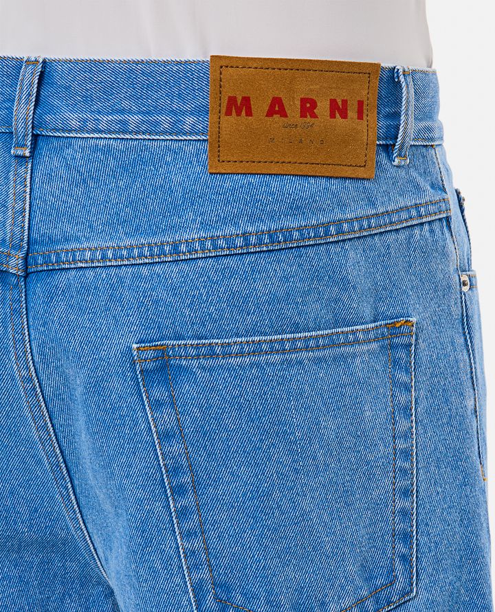 Marni - COTTON DENIM TROUSERS_4