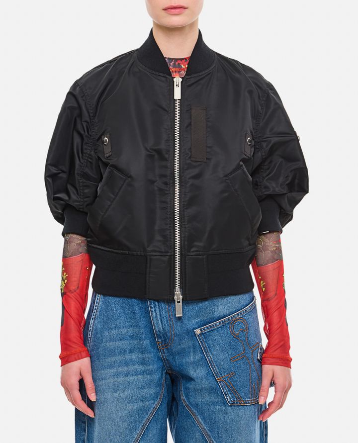 Sacai - BOMBER IN NYLON MANICA 3/4_1