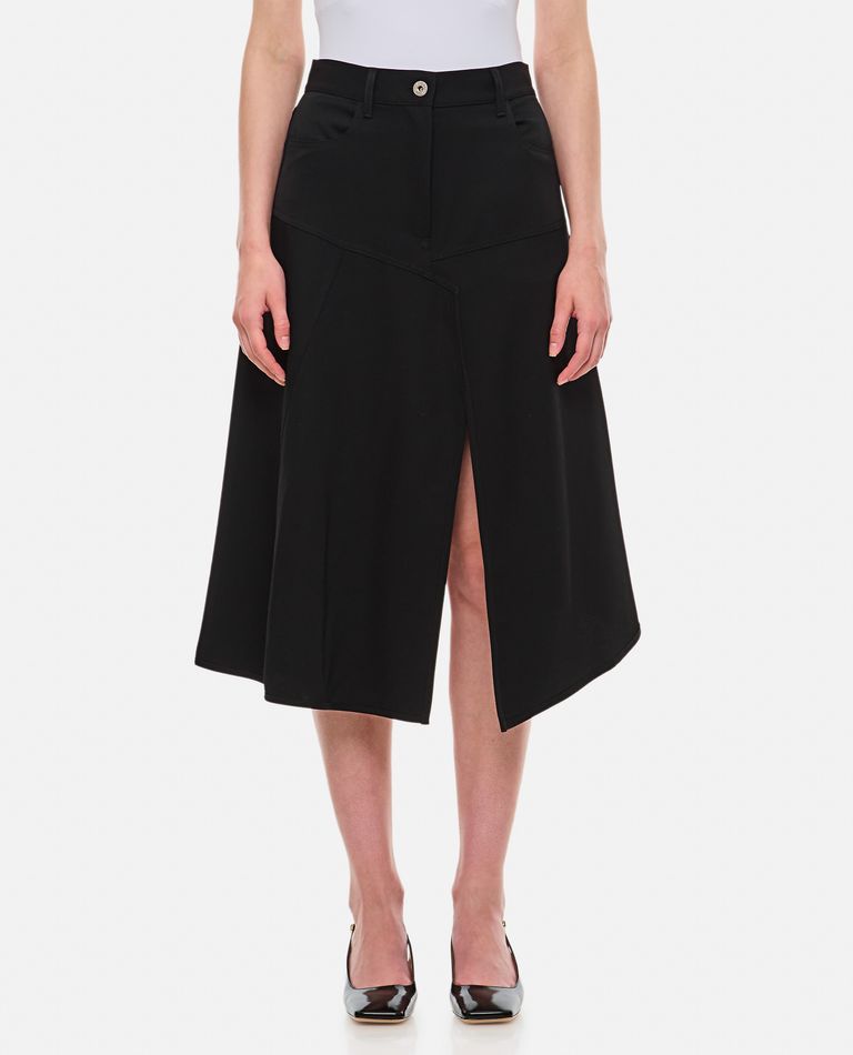 Shop Jw Anderson Patchwork A-line Skirt In Black