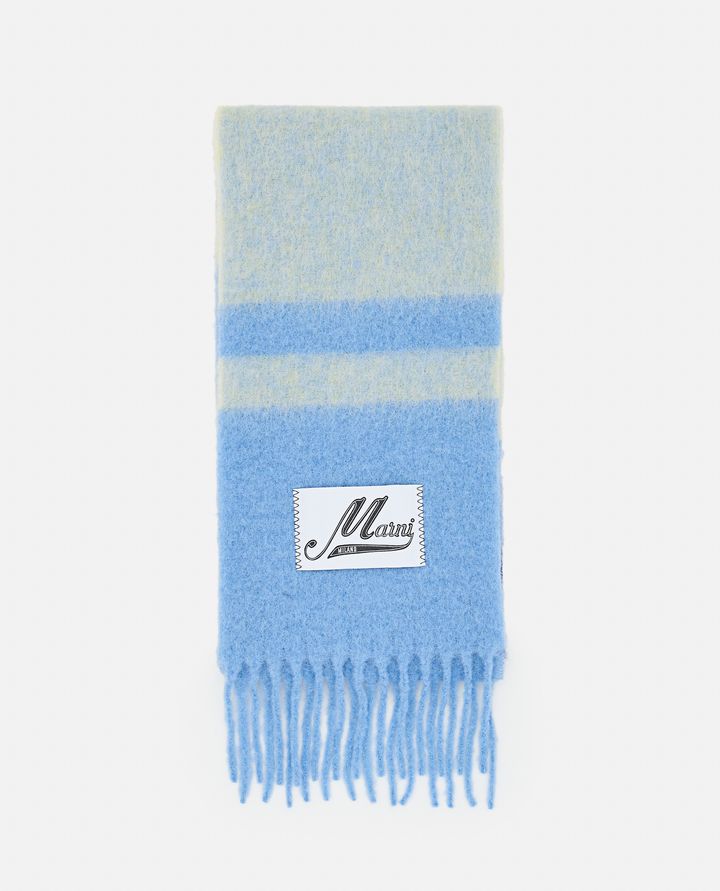 Marni - STRIPED BRUSHED ALPACA MOHAIR SCARF_1