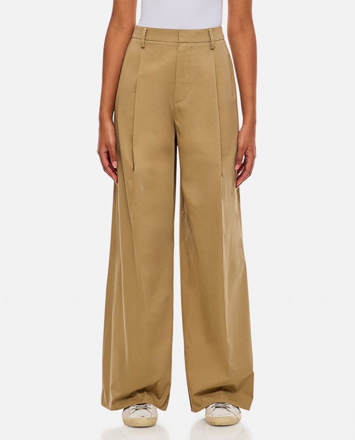 Frame - PLEATED WIDE LEG PANT_1