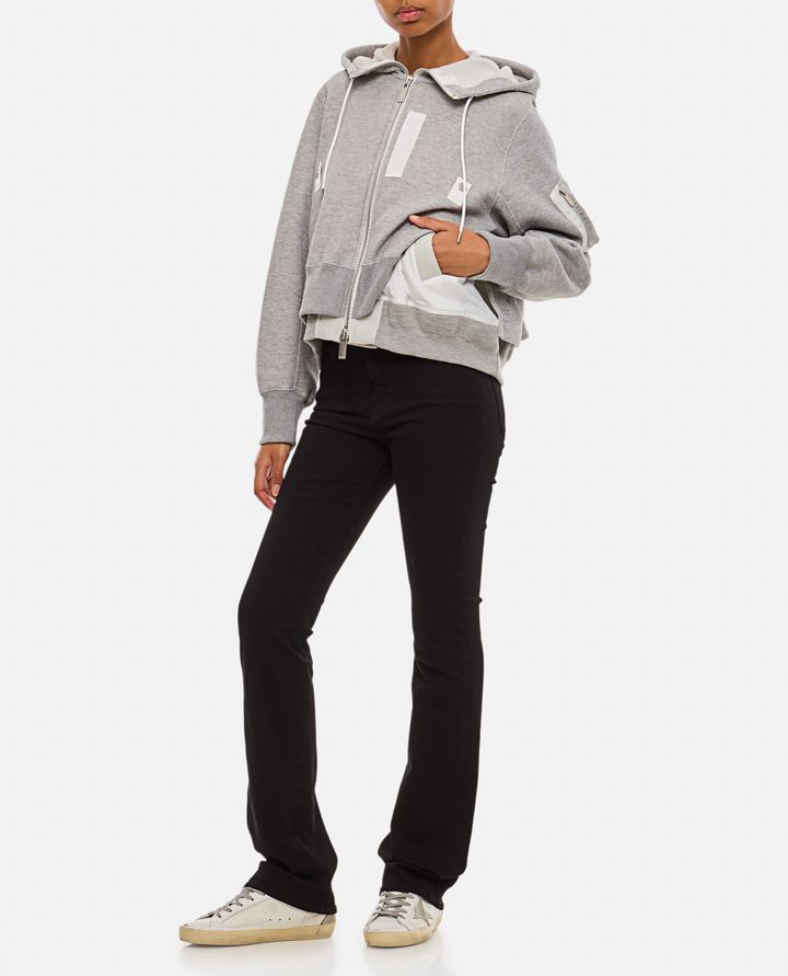 Sacai - SPONGE SWEAT X NYLON TWILL HOODIE_2