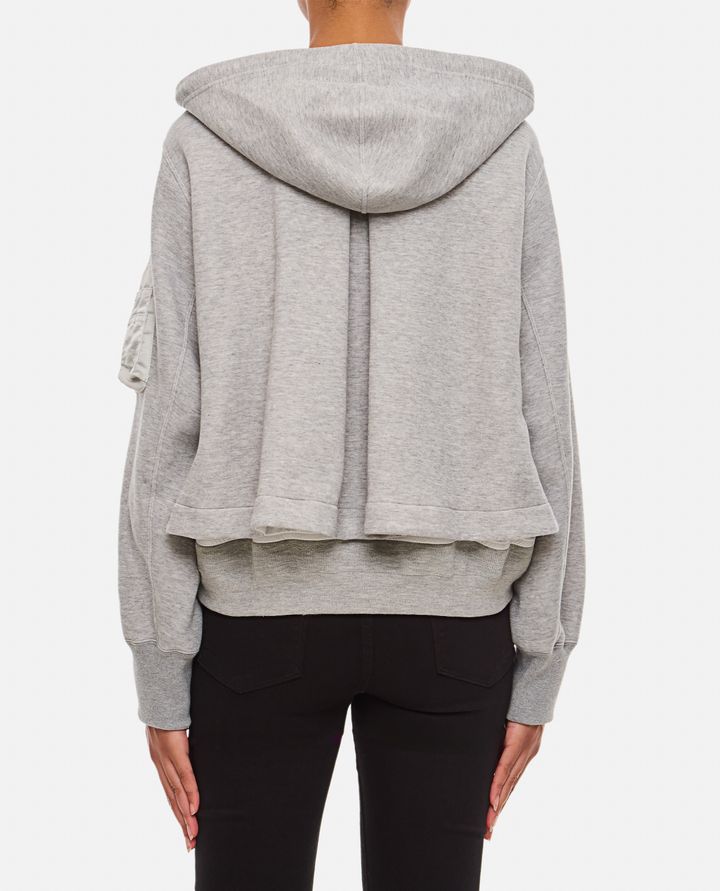 Sacai - SPONGE SWEAT X NYLON TWILL HOODIE_3