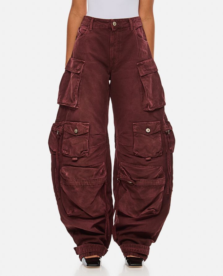 The Attico - FERN CARGO DENIM PANTS_1