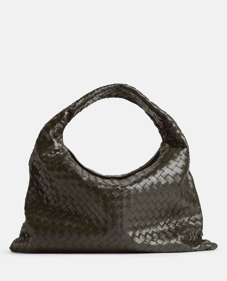 Shop Bottega Veneta Large Hop Hobo Shoulder Bag In Green