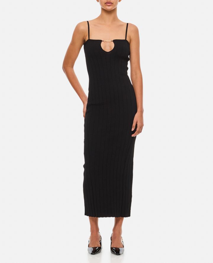 Jacquemus - LA ROBE SIERRA BRETELLES VISCOSE MIDI DRESS_4