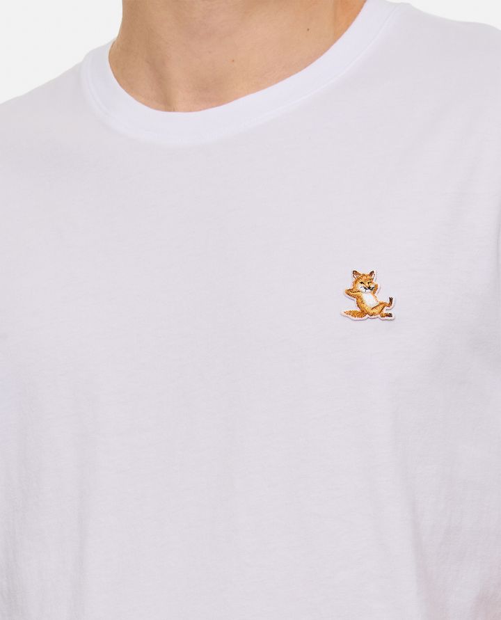 Maison Kitsuné - T-SHIRT REGOLARE CON PATCH CHILLAX FOX_11