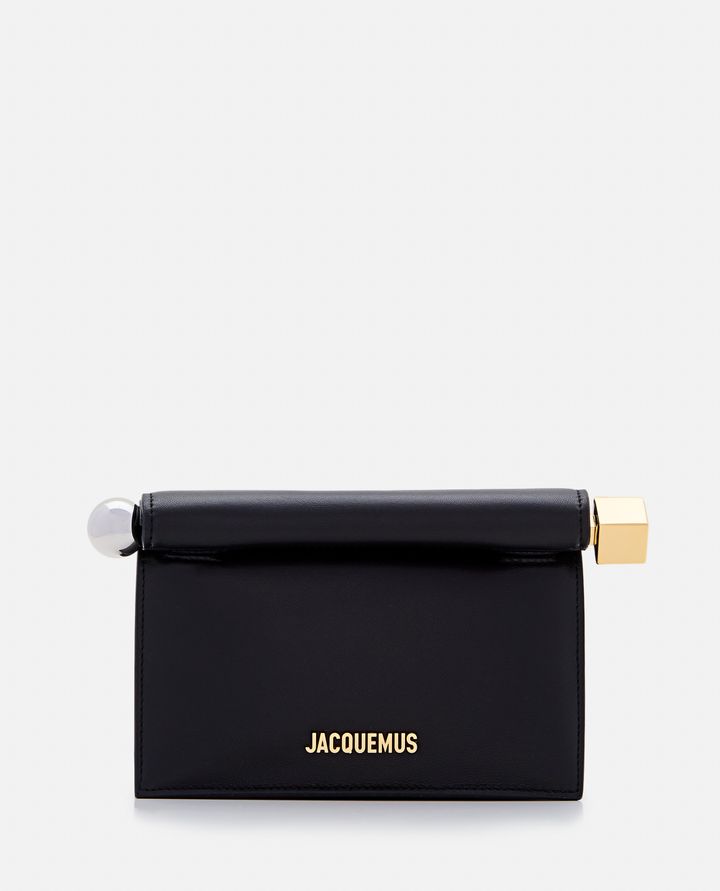 Jacquemus - LA PETITE POCHETTE ROND CARRE LEATHER HANDBAG_1