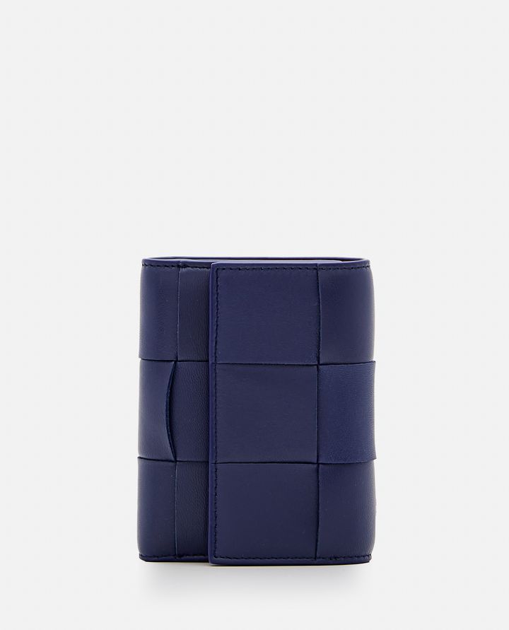 Bottega Veneta - BICOLOR TRI-FOLD LEATHER WALLET_1