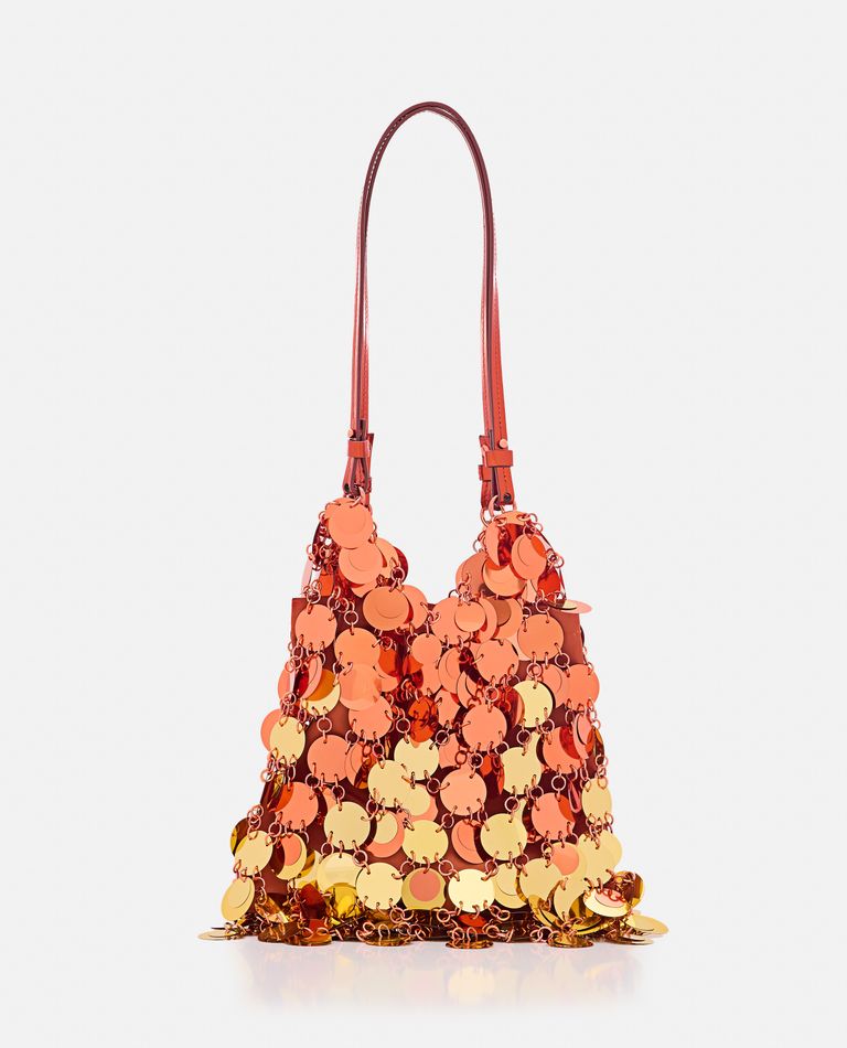 Shop Rabanne Sparkle Sac A Main Shoulder Bag In Gold